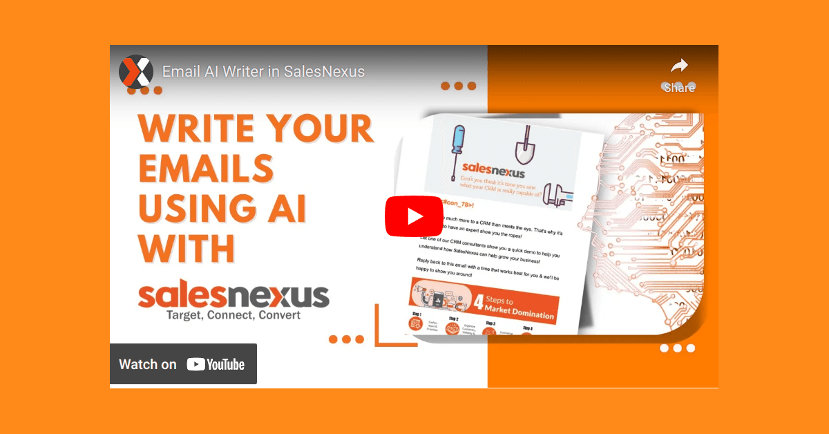 SalesNexus Introduces AI-Powered Email Writer to Revolutionize Digital Marketing