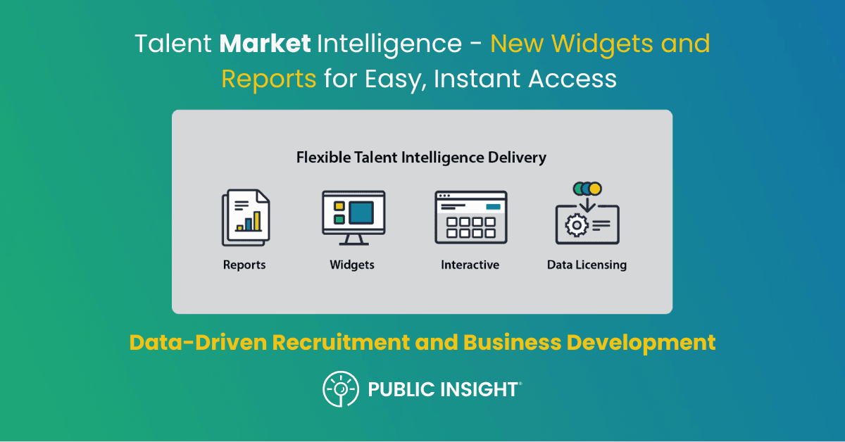 Public Insight Unveils New TalentView Applications to Transform Talent Market Intelligence