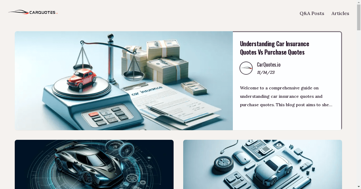 CarQuotes.io Emerges as a Premier Resource for Automotive Knowledge and Expertise