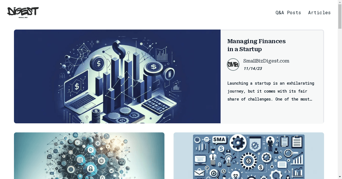 SmallBizDigest.com Launches as a Comprehensive Resource for Entrepreneurs