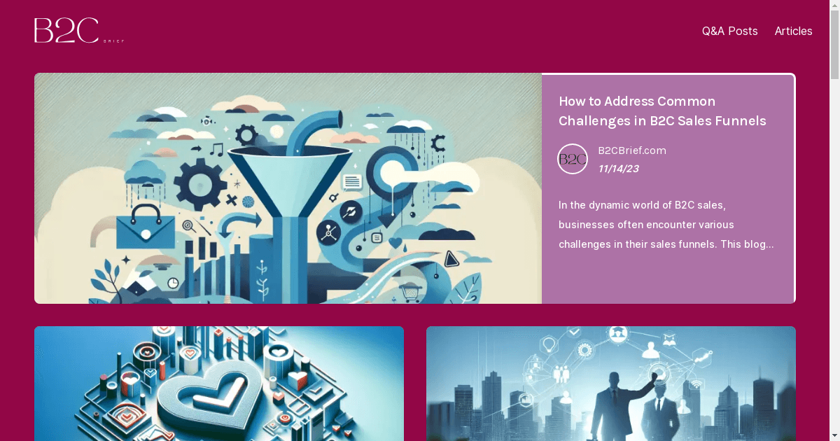 B2CBrief.com Launches as a New Hub for B2C Industry Insights and Tools