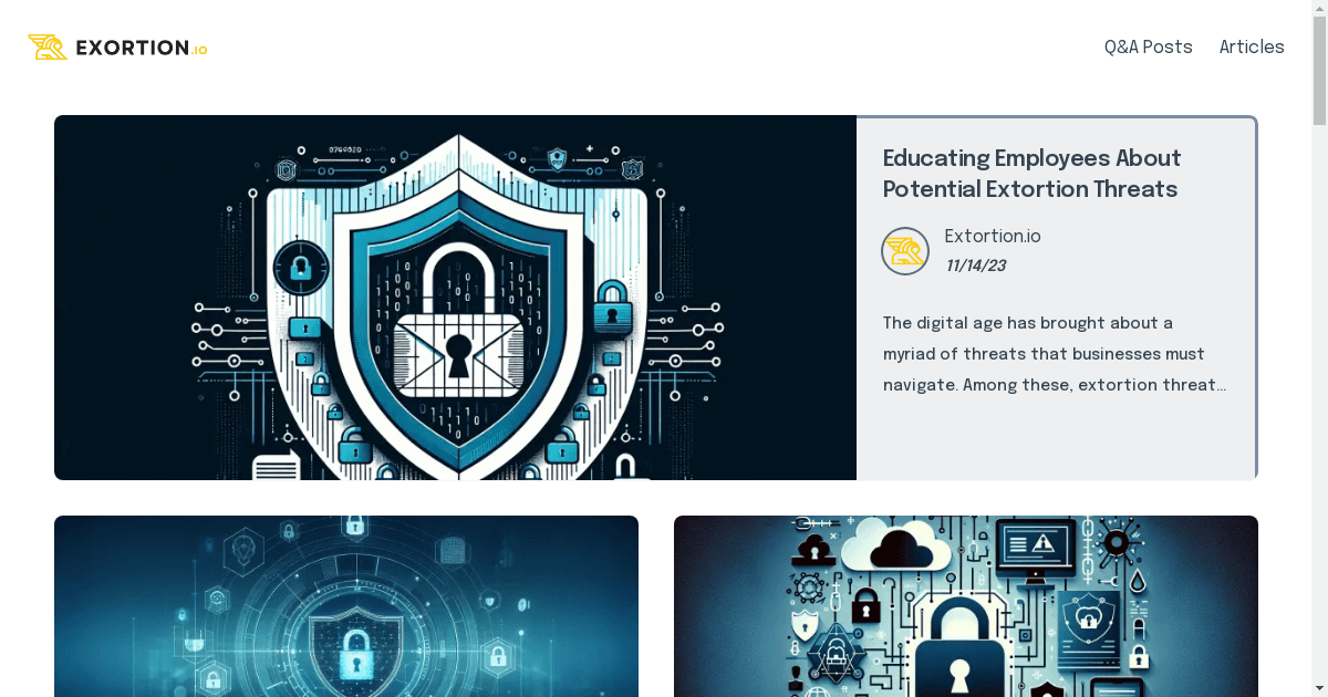 Extortion.io: A Vital Resource in the Fight Against Digital Extortion