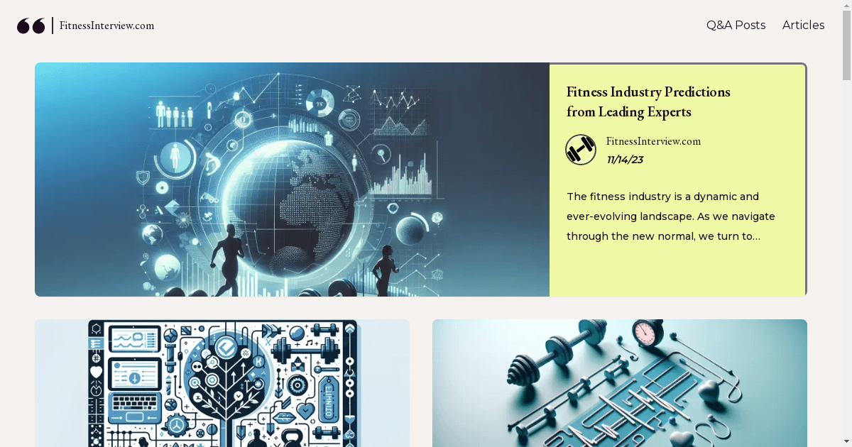 FitnessInterview.com Launches as a Premier Resource for Fitness Enthusiasts and Professionals