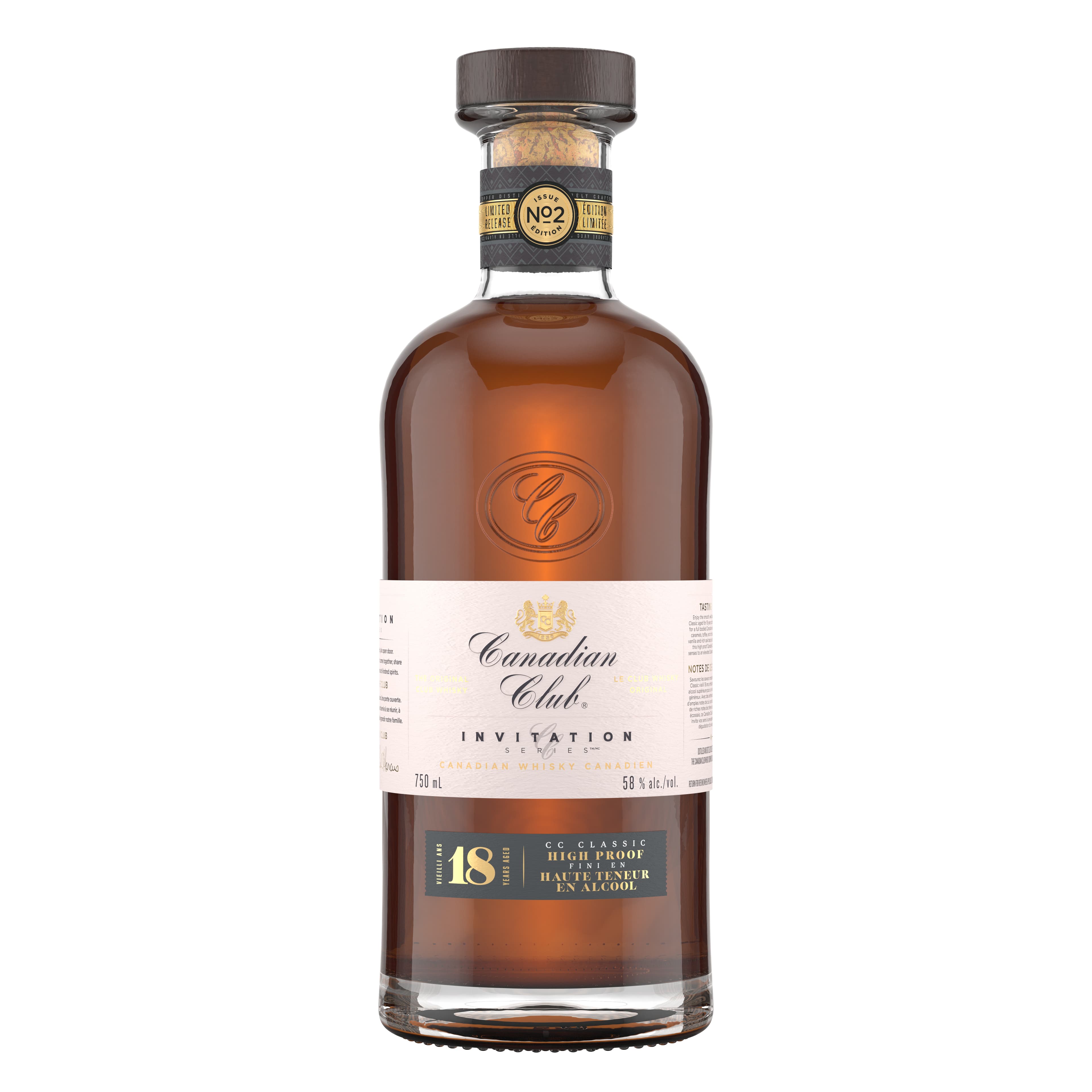 Canadian Club Unveils First-Ever 18-Year-Old High Proof Whisky
