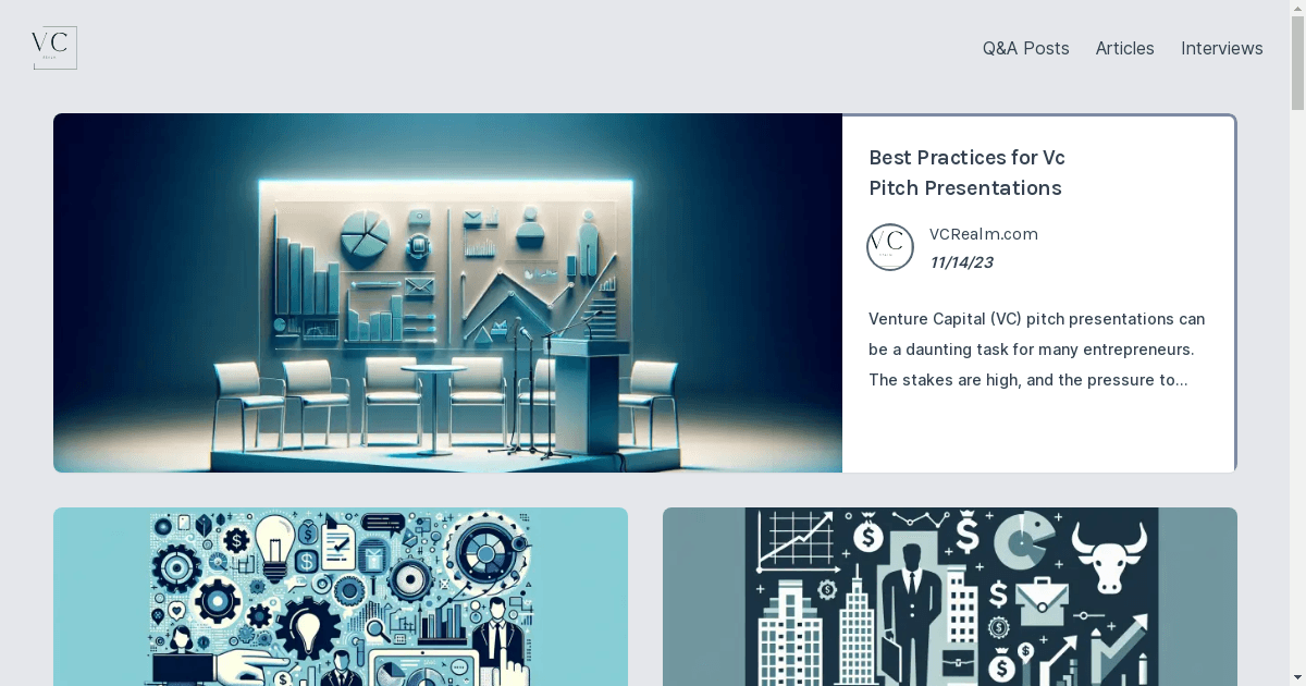 VCRealm.com Emerges as a Game-Changer for Venture Capital Industry