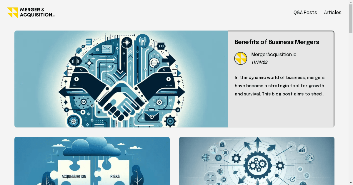 MergerAcquisition.io Launches to Demystify the Complex World of Mergers and Acquisitions