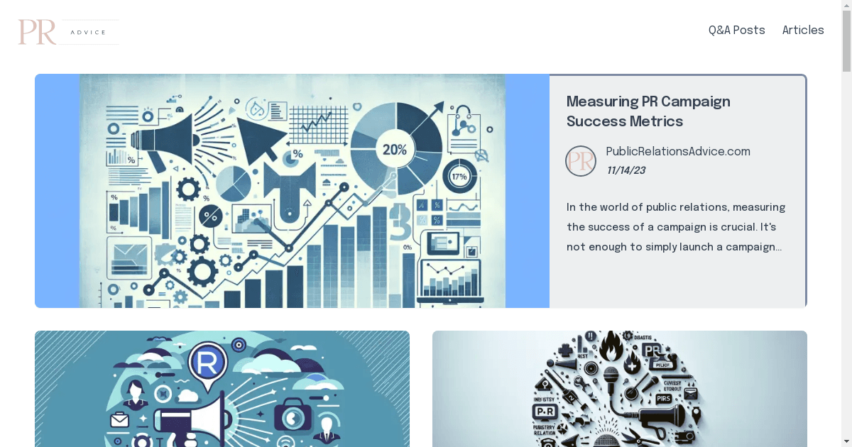 PublicRelationsAdvice.com Launches as a Premier Resource for PR Professionals