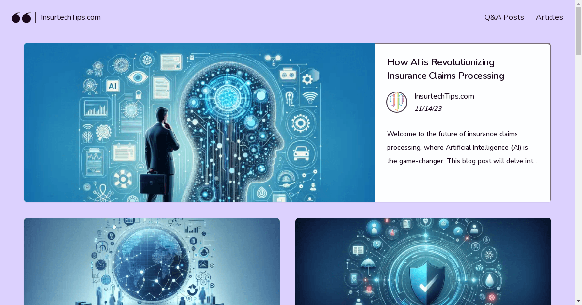 InsurtechTips.com Launches as a Premier Digital Platform for Insurtech Insights