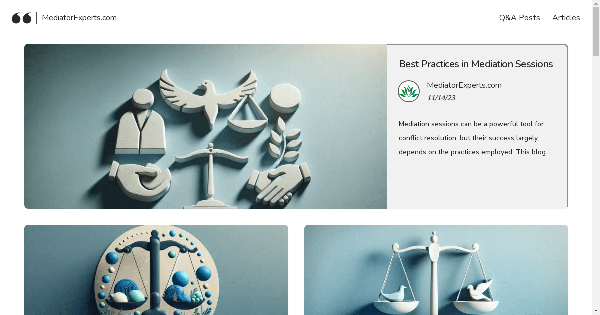 MediatorExperts.com Launches as a Premier Platform for Mediation and Conflict Resolution Insights