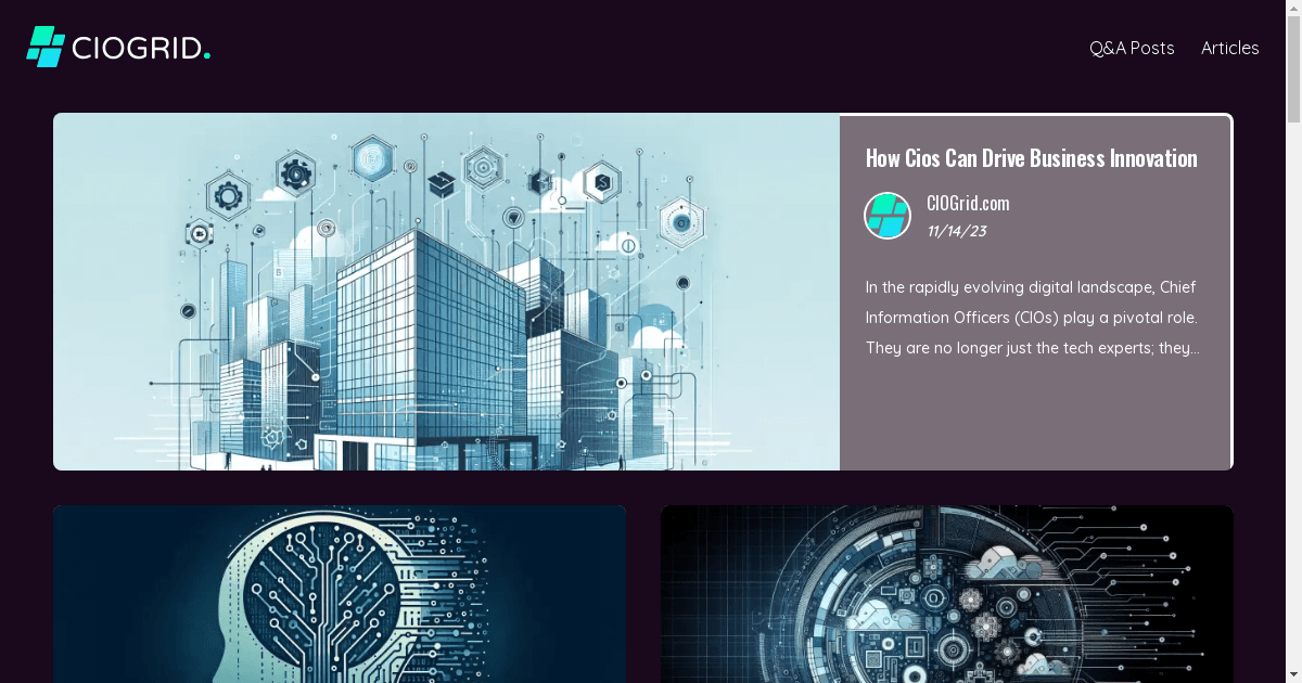 CIOGrid.com Launches as Premier Digital Destination for Tech Leaders