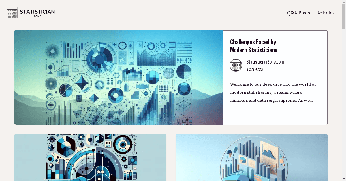 StatisticianZone.com: A New Hub for Expert-Driven Statistical Insights