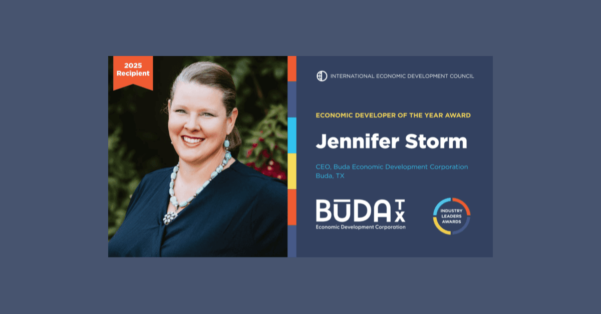 Jennifer Storm Named 2025 Economic Developer of the Year by International Council