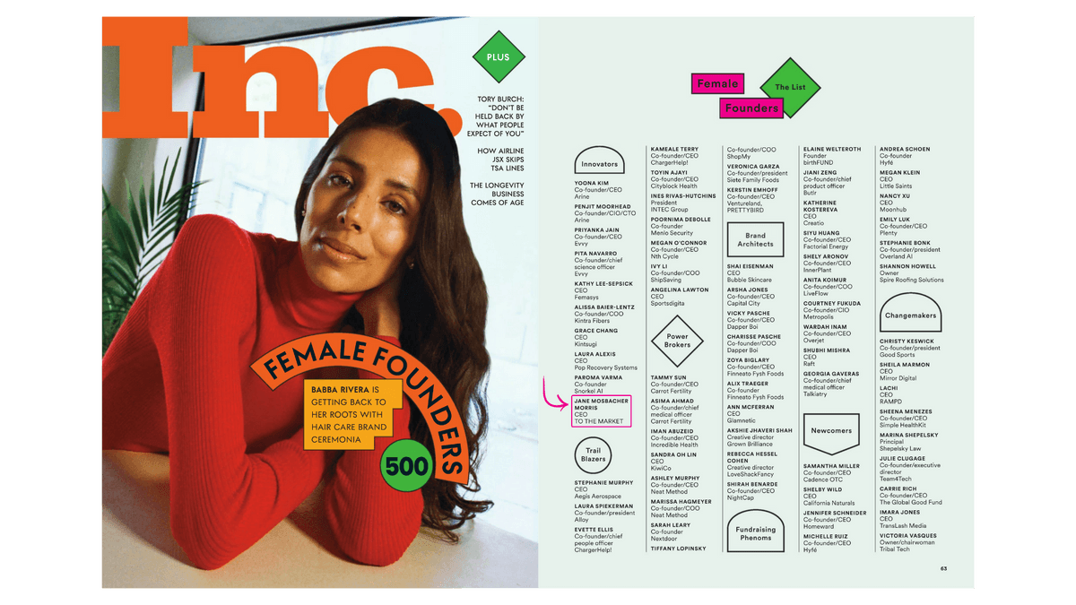 Jane Mosbacher Morris Recognized in Inc. Magazine's 2025 Female Founders 500 List for Leadership in Responsible Sourcing