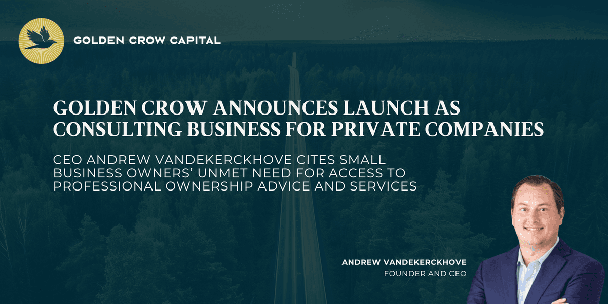 Golden Crow Consulting Firm Launches to Empower Private Businesses with Strategic Growth Services