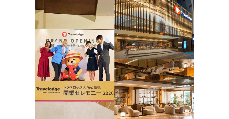 Travelodge Osaka Shinsaibashi Opens, Introducing New Mascot Trevor and Expanding Brand's Japan Presence