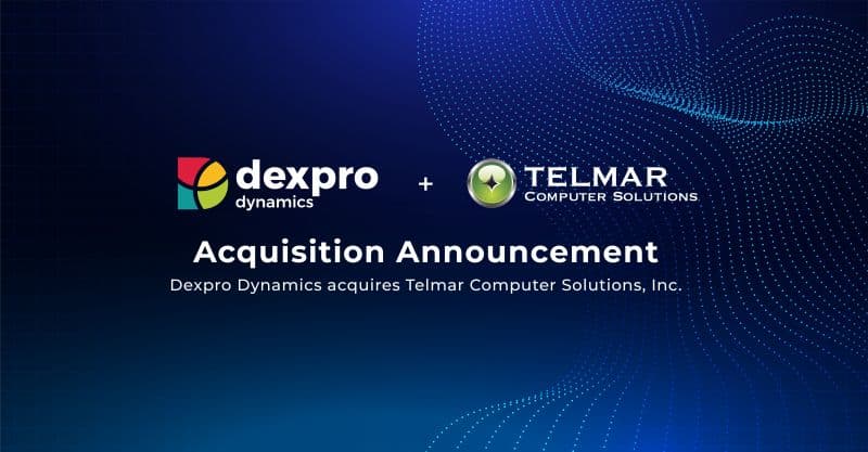 Dexpro Dynamics Expands Microsoft Dynamics Practice with Acquisition of Telmar Computer Solutions