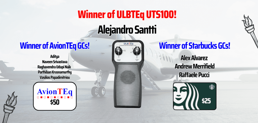 AvionTEq Celebrates Aviation Community with ULBTEq UTS100 Olympic Raffle Promo Winners and NBAA 2024 Participation