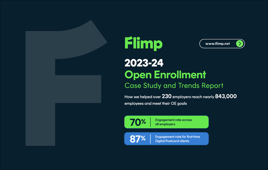 Flimp's 2023-24 Open Enrollment Report Highlights High Engagement Through Digital Benefits Communication