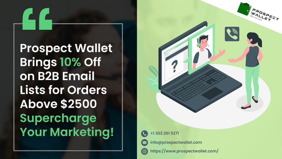 Prospect Wallet Offers 10% Discount on B2B Email Lists to Boost Marketing Efforts