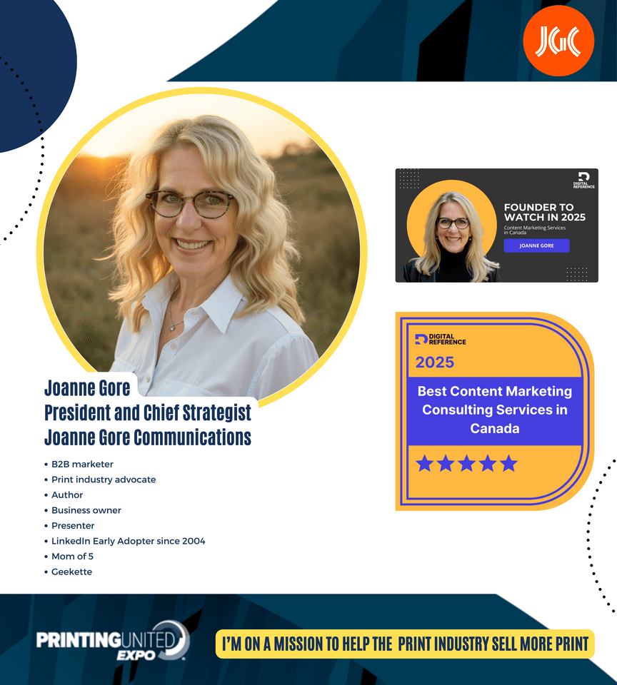 Content Marketing Strategist Recognized with Dual Awards, Set to Lead Key Sessions at PRINTING United Expo 2025