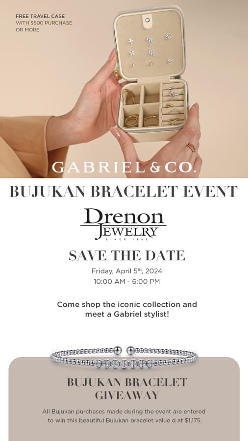 Drenon Jewelry to Showcase Gabriel & Co.'s Bujukan Bracelet Collection in Independence