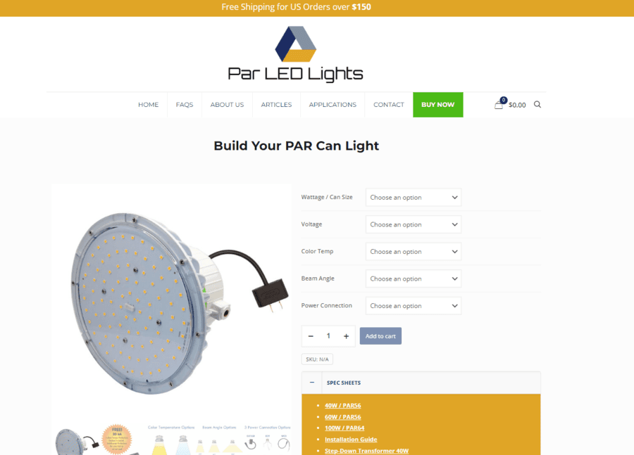 PAR LED Lights Launches New Website to Enhance Customer Experience and Accessibility