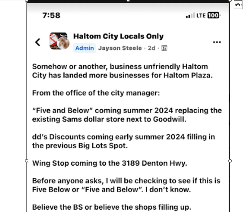 Haltom City Faces Economic and Population Decline Amid Business Closures