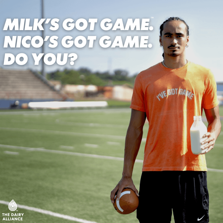 Nico Iamaleava Partners with The Dairy Alliance to Promote Milk as Essential for Athletic Recovery